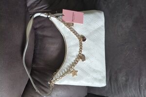 Juicy Couture White Embossed Shoulder Bag
